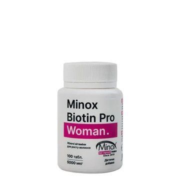 Minox biotin pro woman Вітаміни для росту волосся 4820146410213 фото
