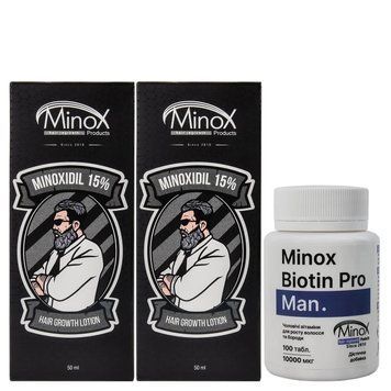 Набір для росту волосся та бороди Turbo Max MinoX min711 фото