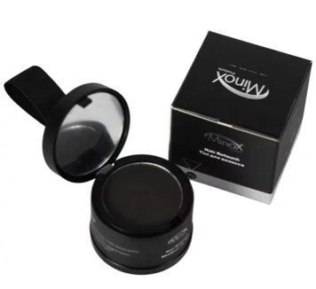 Minox hair retouch Тіні для маскування залисин волосся та бороди black чорний, камуфляж для волосся 4820146410312 фото