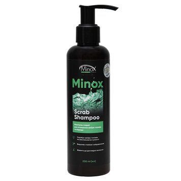 Minox Scrab Shampoo Шампунь-скраб для очищення шкіри голови та бороди 4820146410565 фото