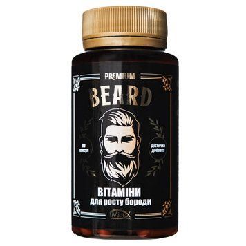 Minox premium beard Вітаміни для росту бороди 4820146410640 фото